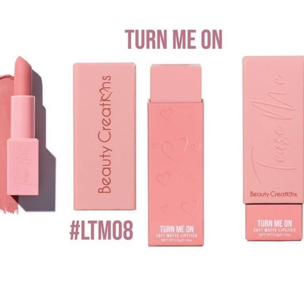 3/$15 🌸 Beauty Creations Tease Me Soft Matte Lipstick - Coral Pink